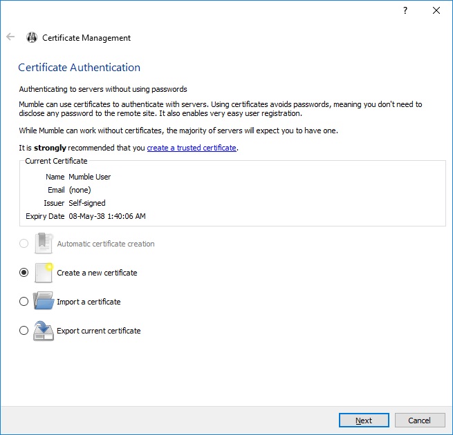 Mumble - Screenshot #2