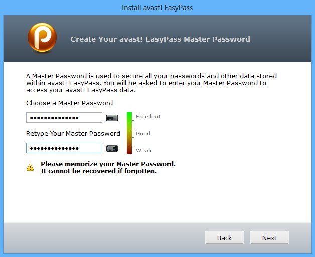 avast! EasyPass - Screenshot #4
