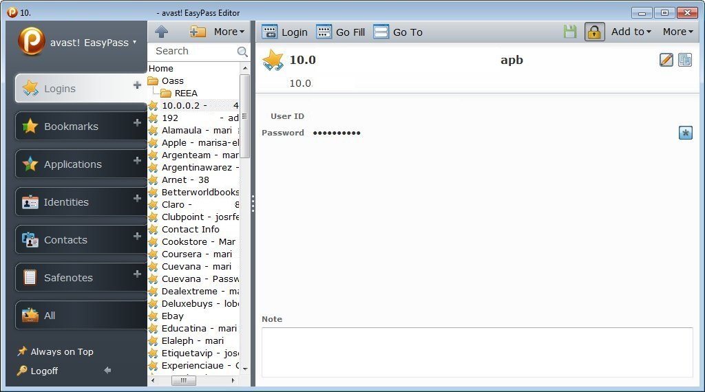 avast! EasyPass - Screenshot #2