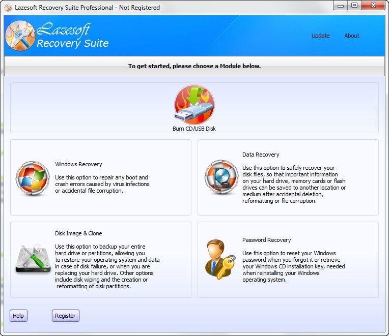 instal Lazesoft Recovery Suite Pro 4.7.1.3