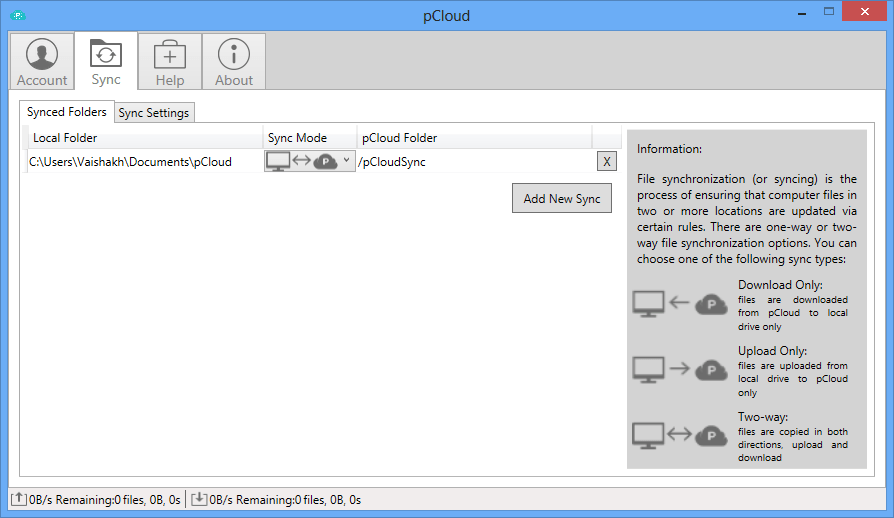 pcloud webdav settings