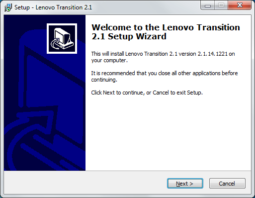 Lenovo Transition - Screenshot #1