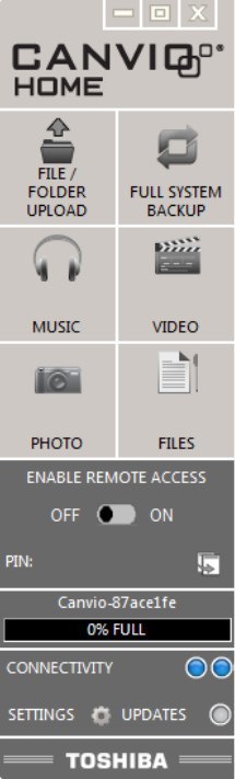 Canvio® Home - Screenshot #1
