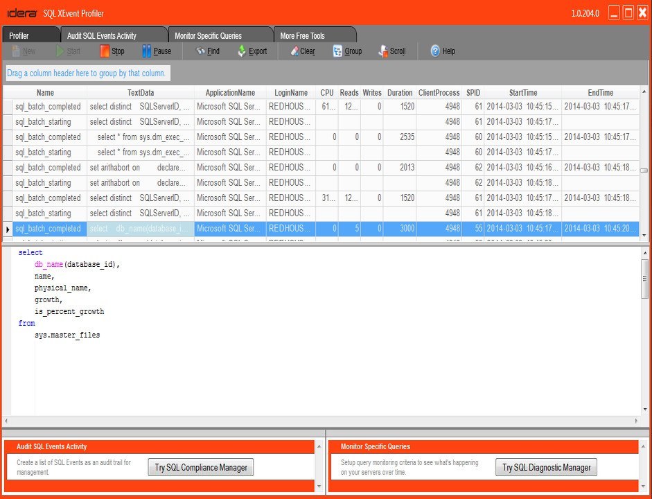 Sql profiler план запроса