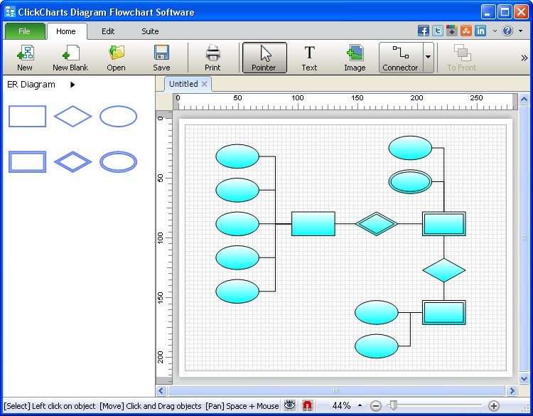 clickcharts diagram flowchart software