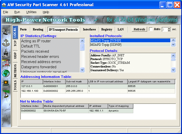 Atelier Web Security Port Scanner  - Screenshot #3