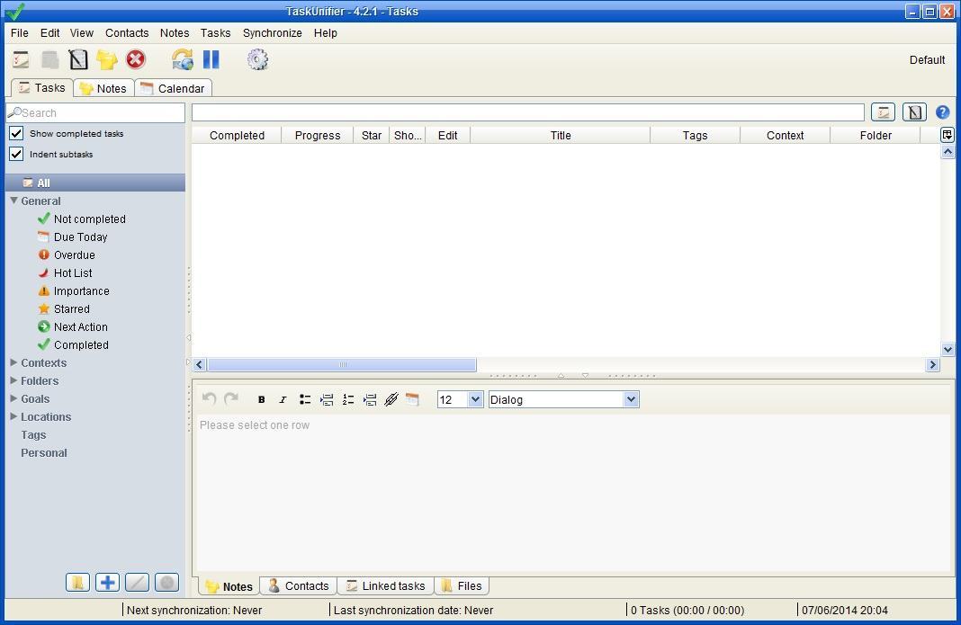 TaskUnifier - Screenshot #1