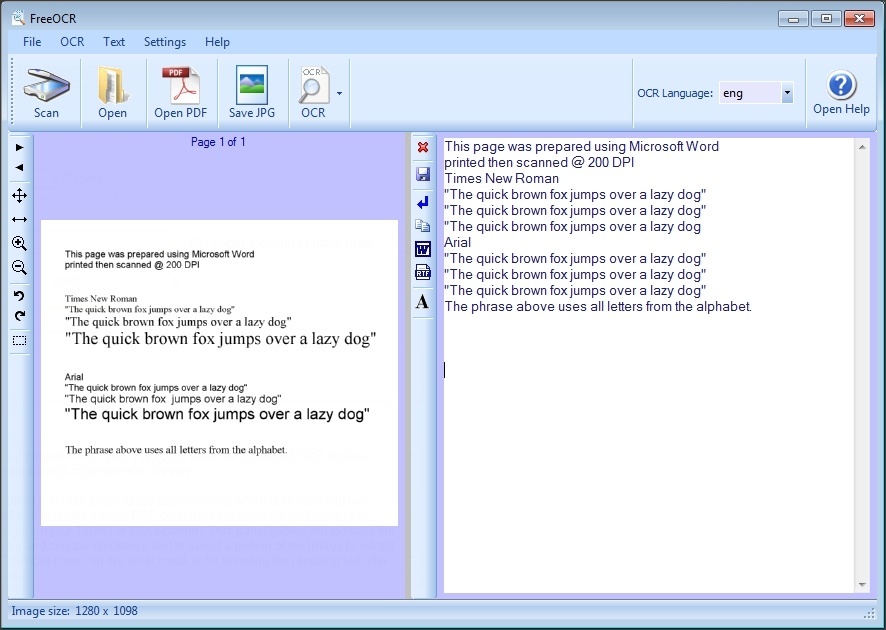 FreeOCR - Screenshot #6