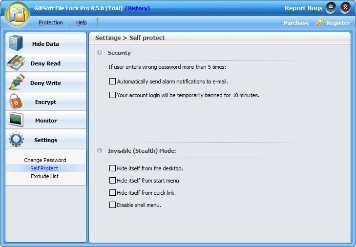 GiliSoft File Lock Pro - Screenshot #4