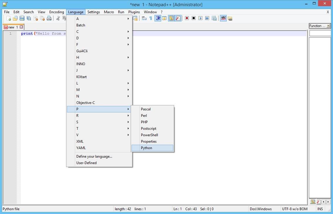 download the new Notepad++ 8.5.4