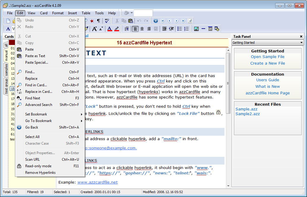 AZZ Cardfile download for free SoftDeluxe