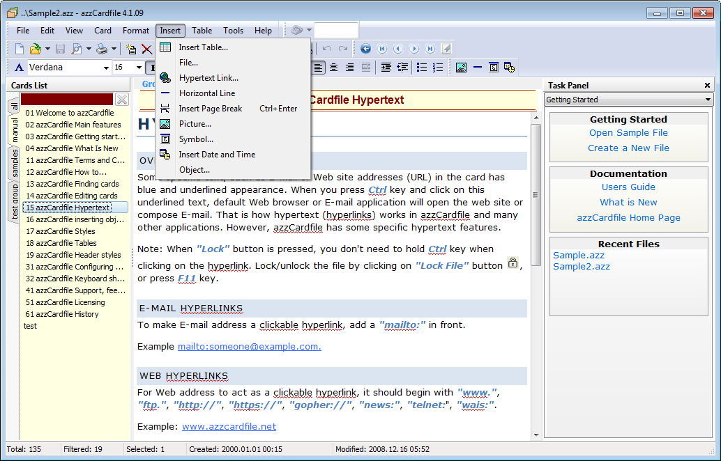 AZZ Cardfile download for free SoftDeluxe