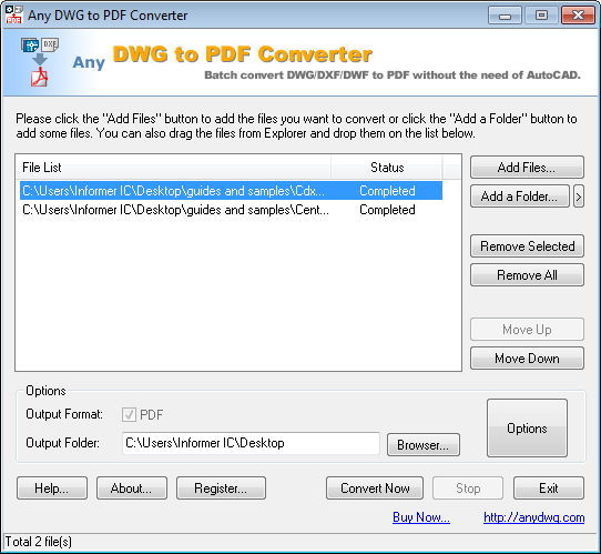 Any DWG to PDF Converter - Screenshot #5