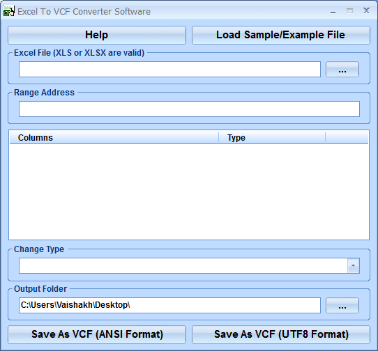 Excel To VCF Converter Software - Screenshot #4