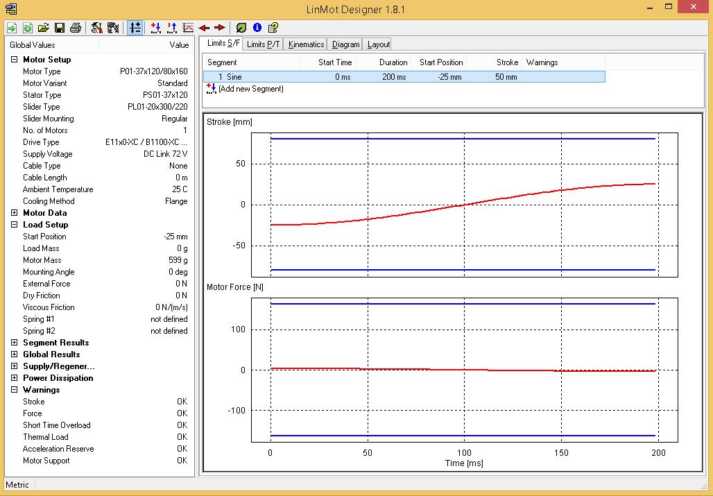 LinMot-Designer - Screenshot #1