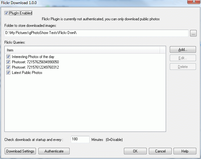Flickr Wallpaper Changer - Screenshot #1