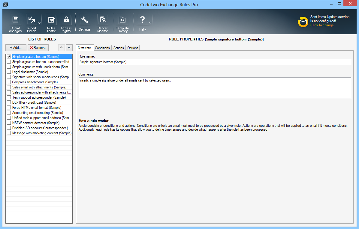 CodeTwo Exchange Rules Pro - Screenshot #4