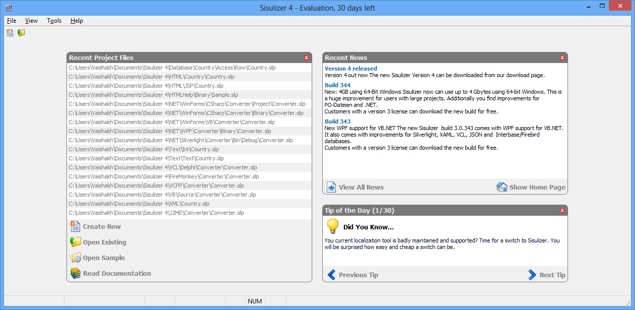 Sisulizer - Screenshot #1