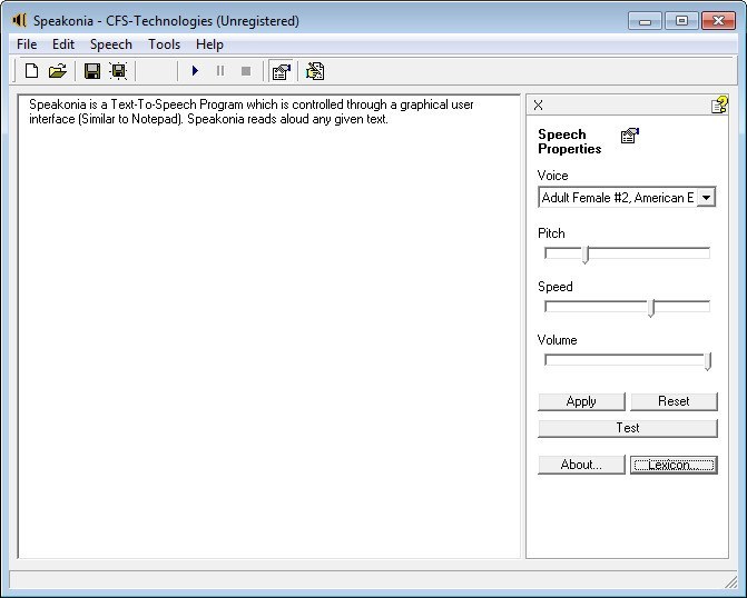 speakonia voice text to speech