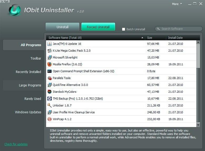 IObit Uninstaller download the new version