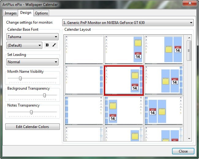 ArtPlus ePix - Wallpaper Calendar - Screenshot #1