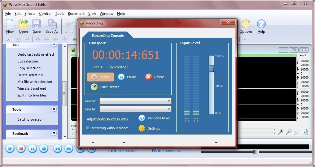 WaveMax Sound Editor latest version Get best Windows software