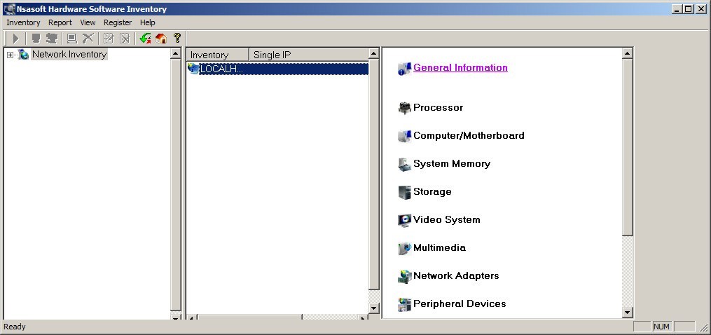 Nsasoft Hardware Software Inventory - Screenshot #1