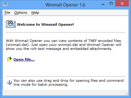 Winmail Opener - Screenshot #1