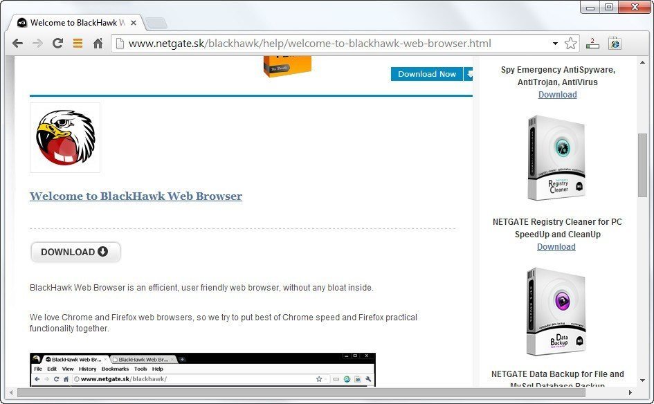 BlackHawk Web Browser - Screenshot #5