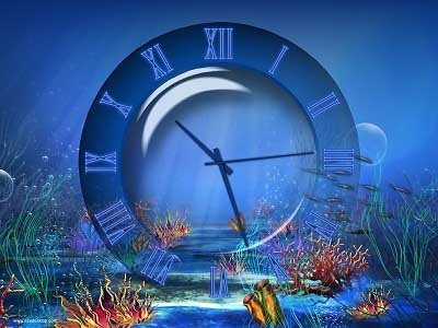 Aquatic Clock Screensaver - Screenshot #2