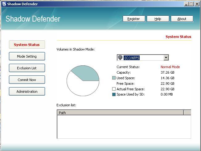 Shadow defender для windows 10 как работает