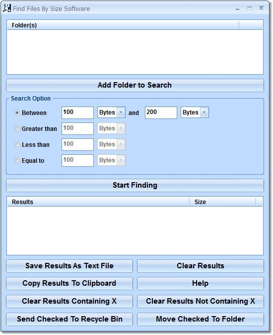 Find files 7. Folder Size software. Small web format. Find any file.