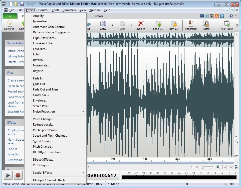 wavepad sound editor download free full version