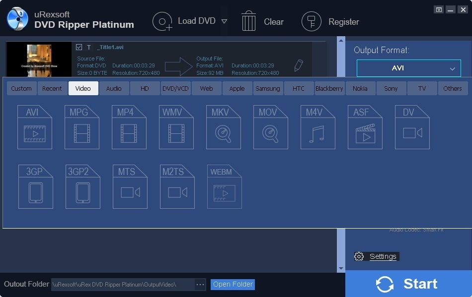 uRex DVD Ripper Platinum - Screenshot #7