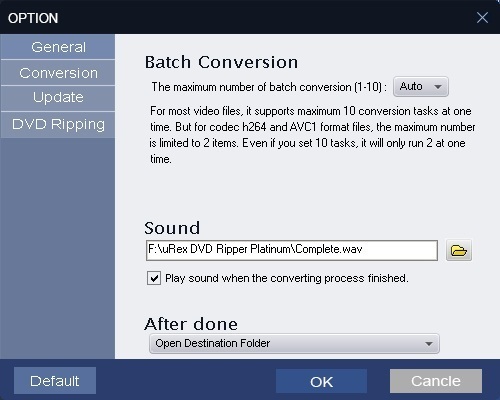 uRex DVD Ripper Platinum - Screenshot #5