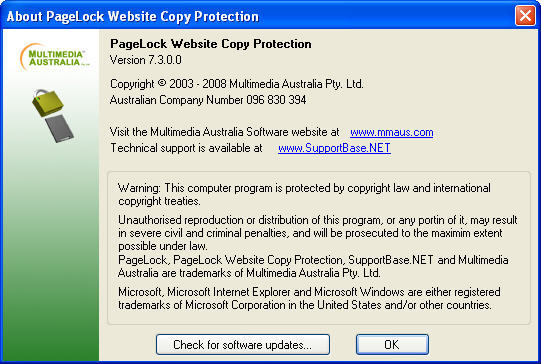 PageLock Website Copy Protection - Screenshot #2