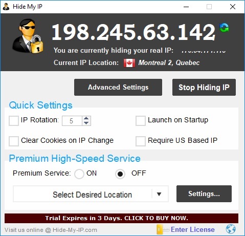 Hide My IP - Screenshot #3