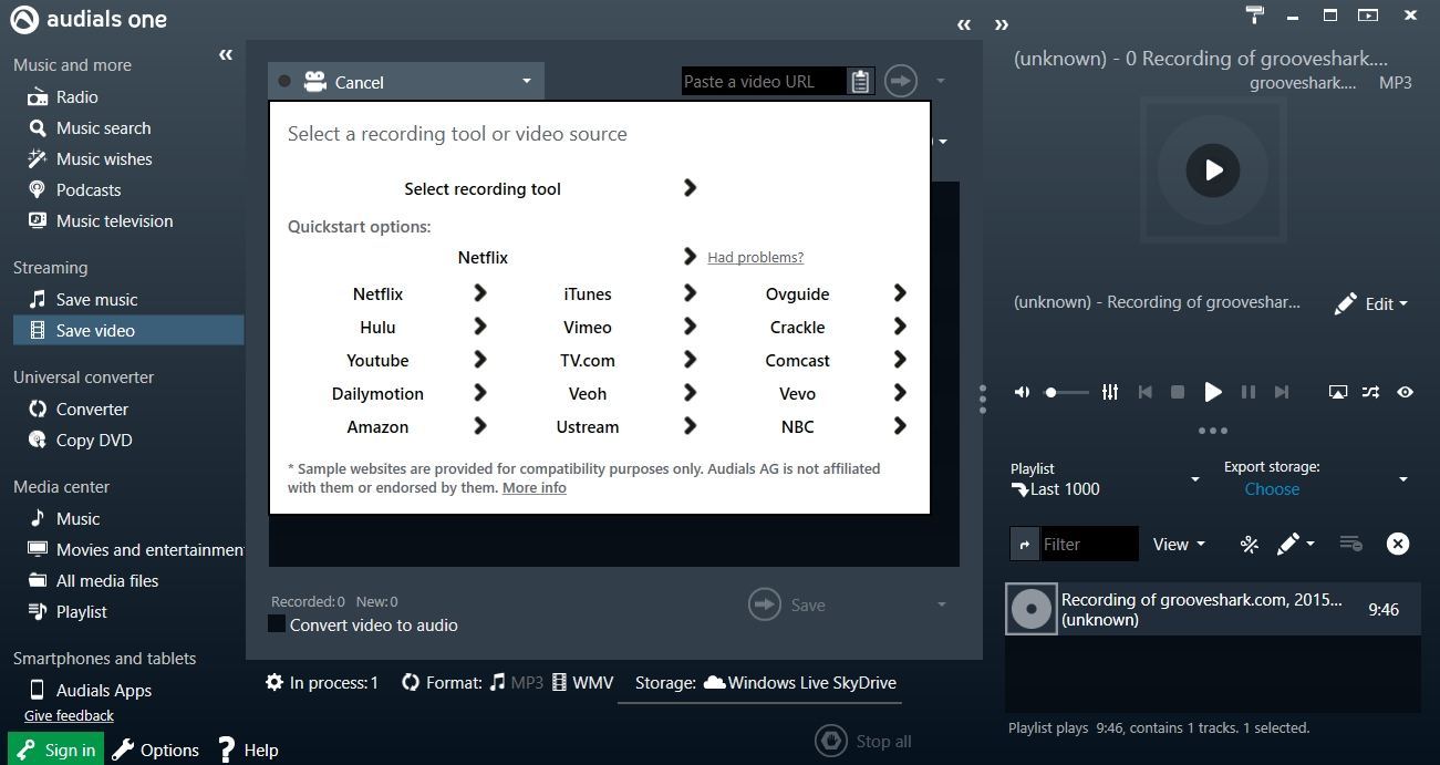 Audials One - Screenshot #17