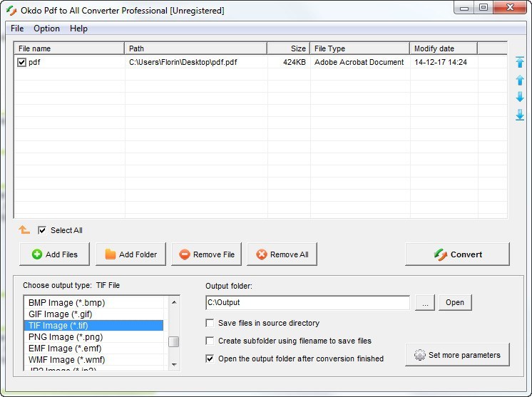 Okdo Pdf to All Converter Professional - Screenshot #5