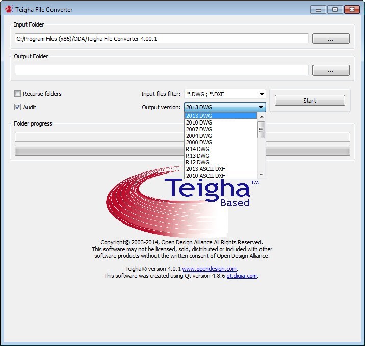Teigha File Converter - Screenshot #3