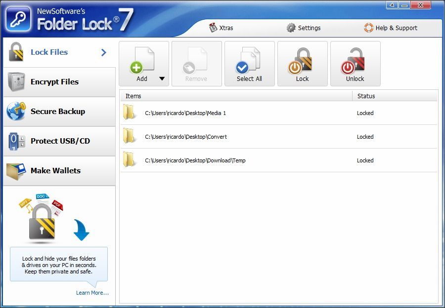 Folder Lock - Screenshot #8