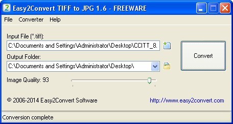 Easy2Convert TIFF to JPG - Screenshot #7