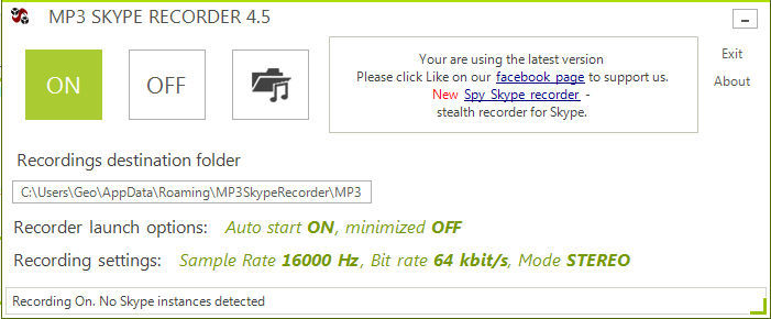 MP3 Skype Recorder - Screenshot #6