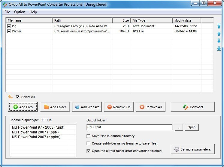 Okdo All to PowerPoint Converter Professional - Screenshot #4
