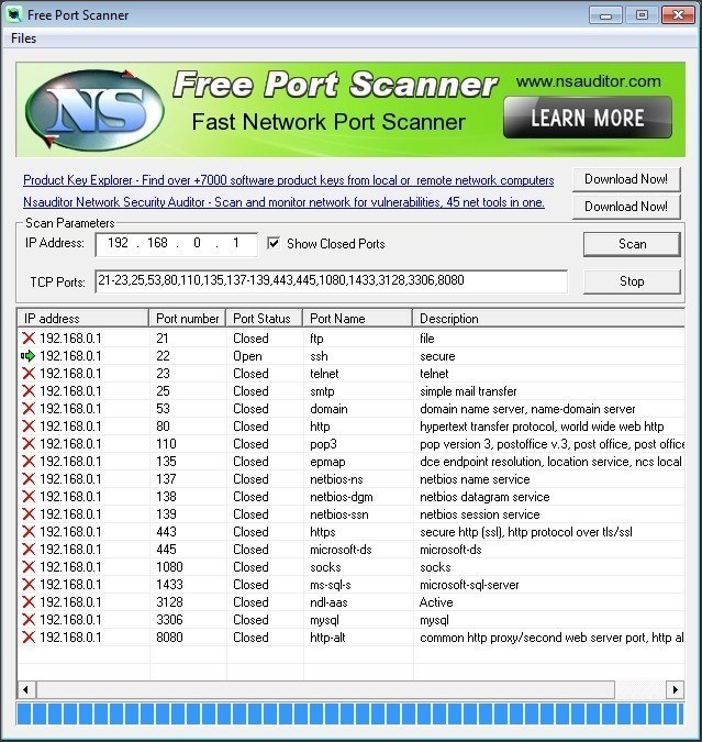 Free Port Scanner - Screenshot #3