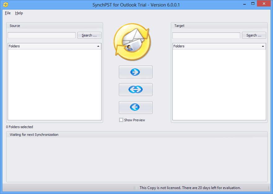 SynchPst for Outlook - Screenshot #2