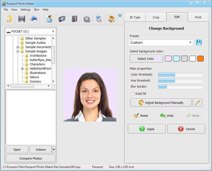 2x2 passport photo maker