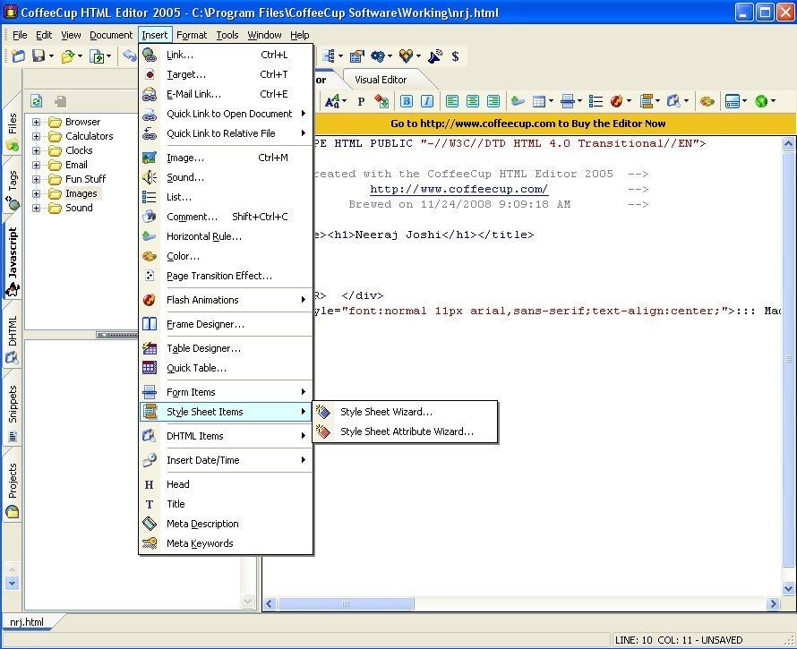 CoffeeCup HTML Editor Latest Version - Get Best Windows Software