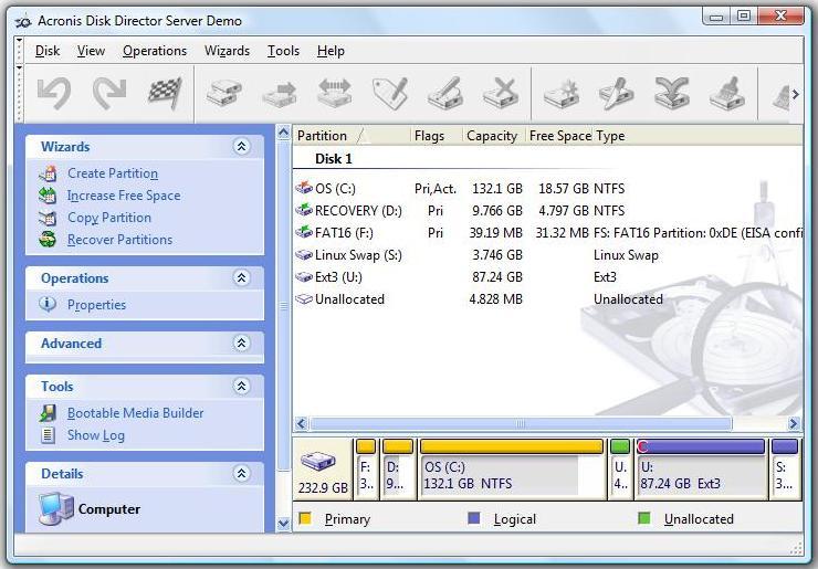 Acronis&nbsp;Disk Director Server - Screenshot #3