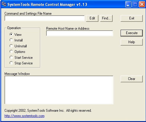 SystemTools Remote Control Manager - Screenshot #1